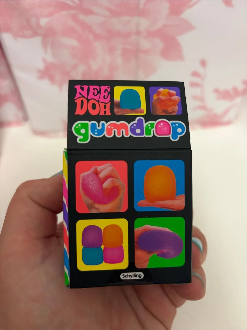 NIB NEE DOH Gumdrop Super Solid Squish in Pink